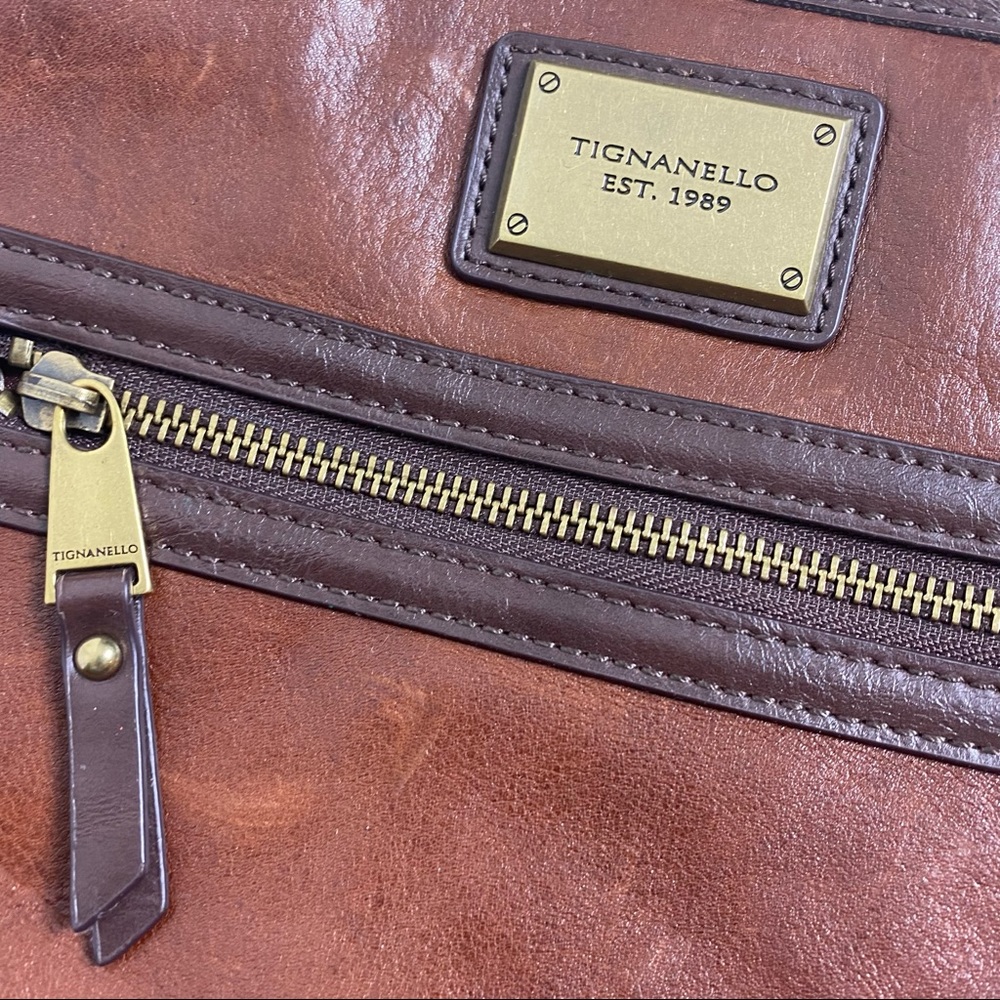 Tignanello Crossbody Handbag Purse Convertible Organizer Travel Bag RFID Protect - Picture 8 of 11